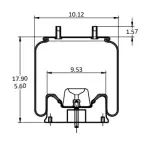 Trailer Air Spring, Replaces W01-358-8782 & RML8782