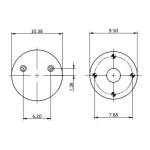 Trailer Air Spring, Replaces W01-358-8782 & RML8782