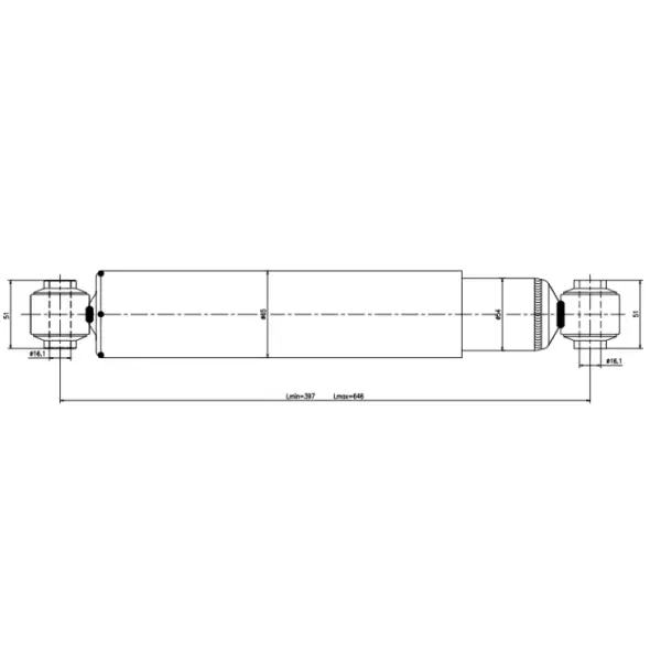 Shock Absorber for International, Navistar Kenworth and Peterbilt