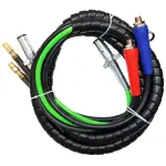 3 in 1 Air Hose/Electrical Set, 12' Utility Grade