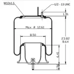 Air Spring for Freightliner Replaces A16-21558-000, 910S-16P1652
