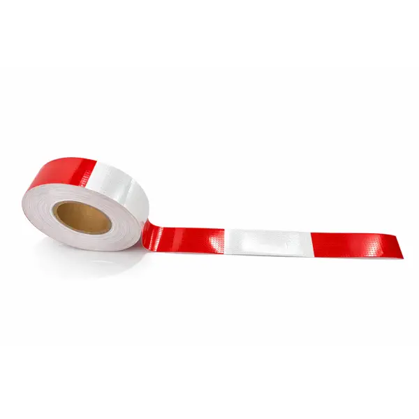 Reflective Tape Red White 150ft Roll 2in 12in Stripe
