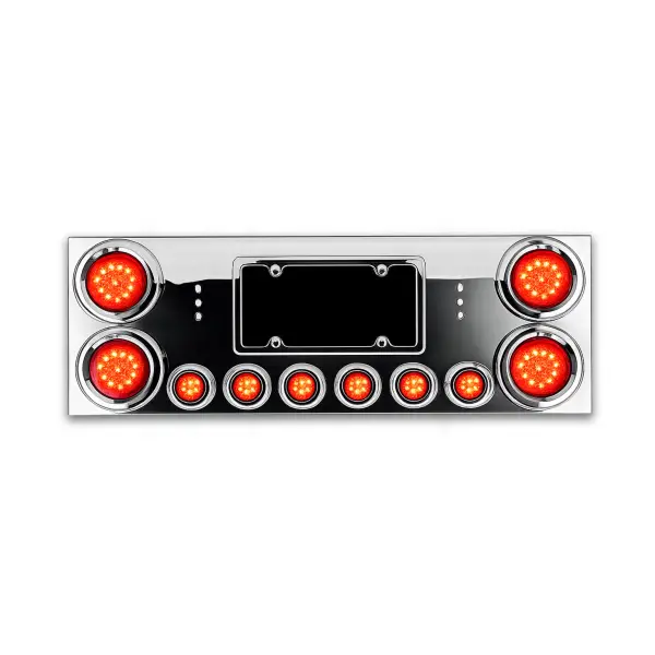 Stainless Steel Rear Center Panel with Light