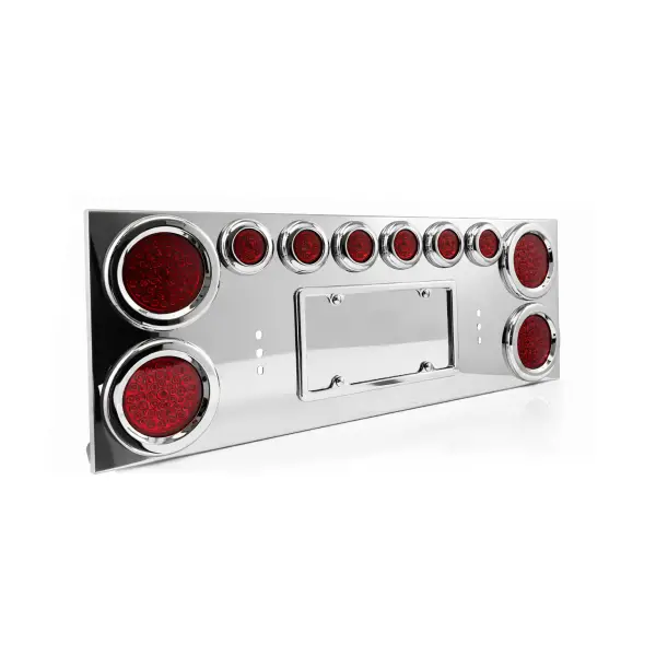 Stainless Steel Rear Center Panel with Light