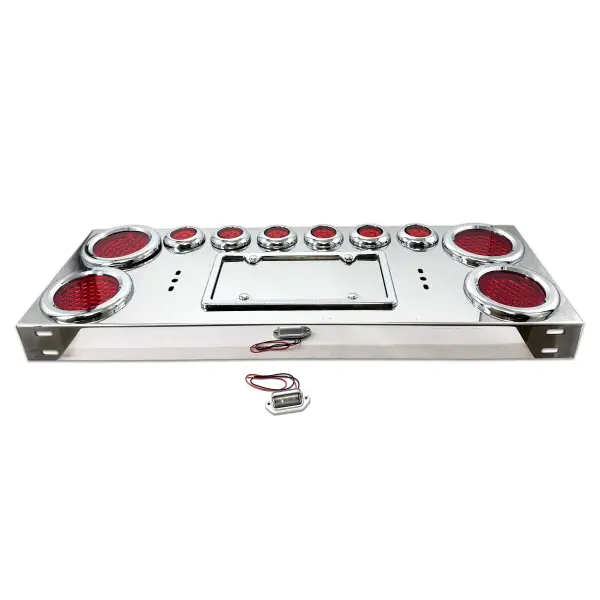 Stainless Steel Rear Center Panel with Light