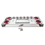Stainless Steel Rear Center Panel with Light