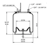 Trailer Air Spring Replaces SAF 90557337
