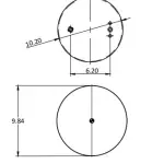 Trailer Air Spring Replaces SAF 90557337