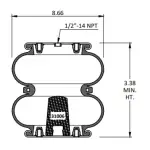 Convoluted Air Spring Replaces W-01-358-6926, 2B9288