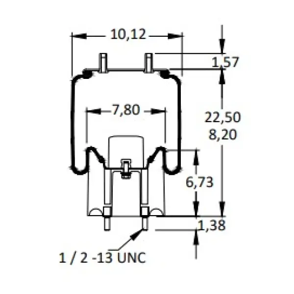 Trailer Air Spring, Firestone W01-358-6262