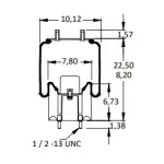 Trailer Air Spring, Firestone W01-358-6262
