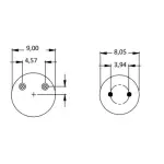 Trailer Air Spring, Firestone W01-358-6262
