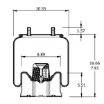 Trailer Air Spring Replaces S-21623, S-22045, W01-358-8755