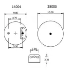Air Spring for Volvo Replaces 3934699, 8079902, 20733034, 8829