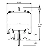 Air Spring for Volvo Replaces 21132005, W01-M58-8468, 1R12-654