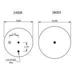 Air Spring for Volvo Replaces 21132005, W01-M58-8468, 1R12-654