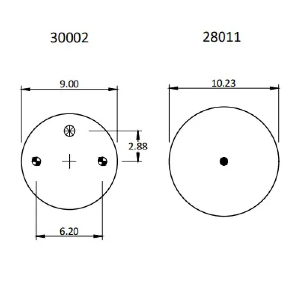 Air Spring for Peterbilt Replaces 03-07887, W01-358-8852, 64339