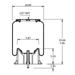 Air Spring for Peterbilt Replaces 03-07887, W01-358-8852, 64339