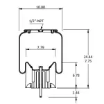 Air Spring for Peterbilt, Kenworth Replaces 03-08716, C81-1013