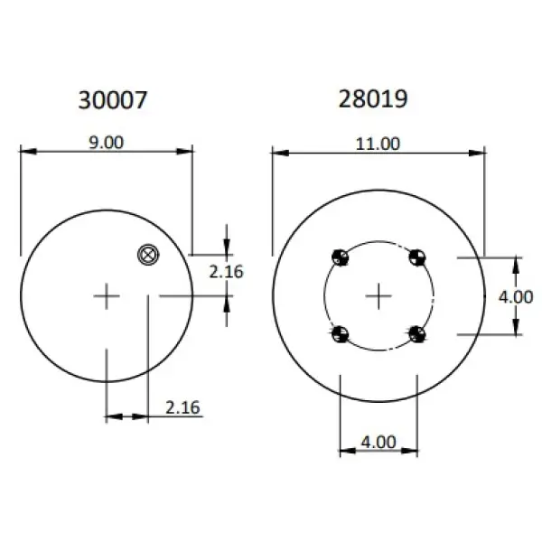 Trailer Air Spring Replaces C-20217, S-20217, W01-358-8944, 64401