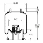 Trailer Air Spring Replaces 1R12-103, W01-358-9101, 905-57-008