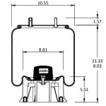 Trailer Air Spring Replaces 905-57-019, S-13160, 1R13-039, 9121