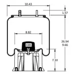 Trailer Air Spring Replaces S-3467, 365142, 1R13-038, S-3830