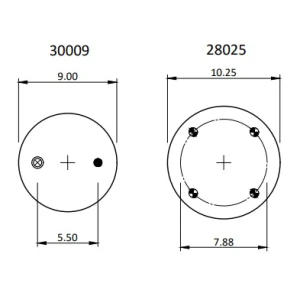 Trailer Air Spring Replaces S-6195, 1R12-167, W01-358-9192, 64323