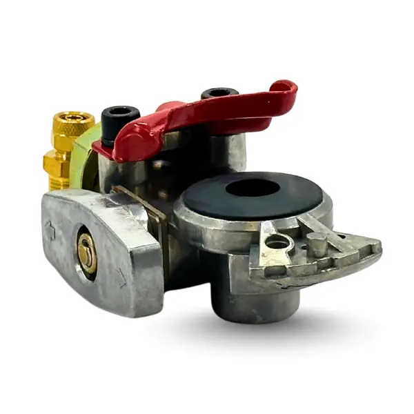 Red Emergency Gladhand with Shut-off Valve Replaces 441071