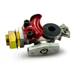 Red Emergency Gladhand with Shut-off Valve Replaces 441071