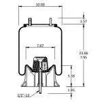 Trailer Air Spring Replaces W01-358-9243, 1R12-480, 905-57-112