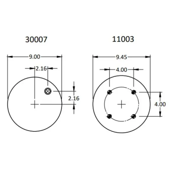 Trailer Air Spring Replaces S-20010, 1R13-077, W01-358-9270