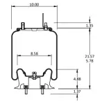 Air Spring for Navistar Replaces 1670073C-1, 1686386C-1, 1R12-401