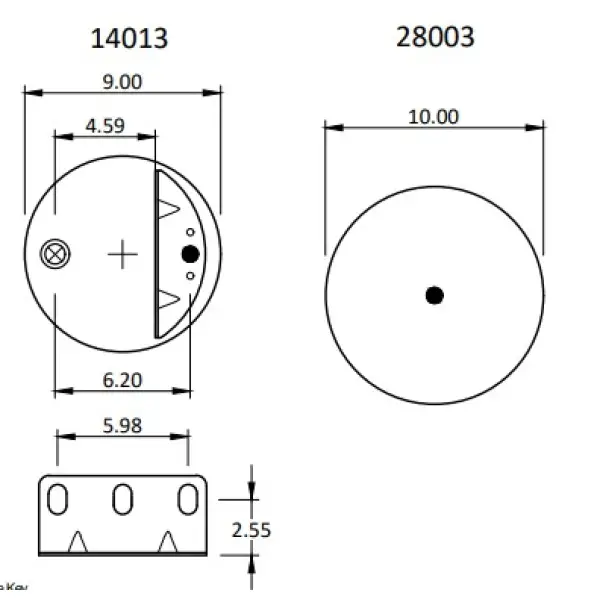 Air Spring for Mack Replaces 25158024, 364SQ27, 1R12-404, 62624