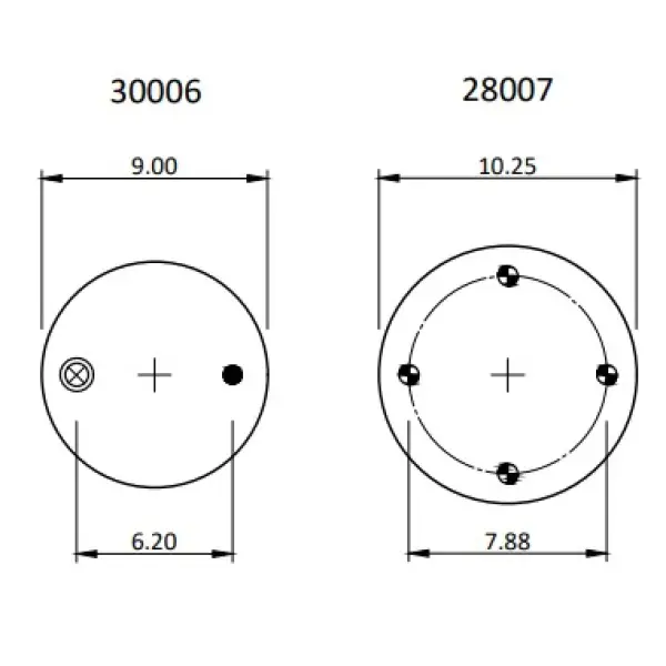 Air Spring for Navistar Replaces 1681579C1, 1R12-279, 64281