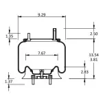 Air Spring for Kenworth Replaces K-303-14, K-303-15, 1R11-028