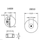 Air Spring for Kenworth Replaces C81-1005, C81-1004, W01-358-9541