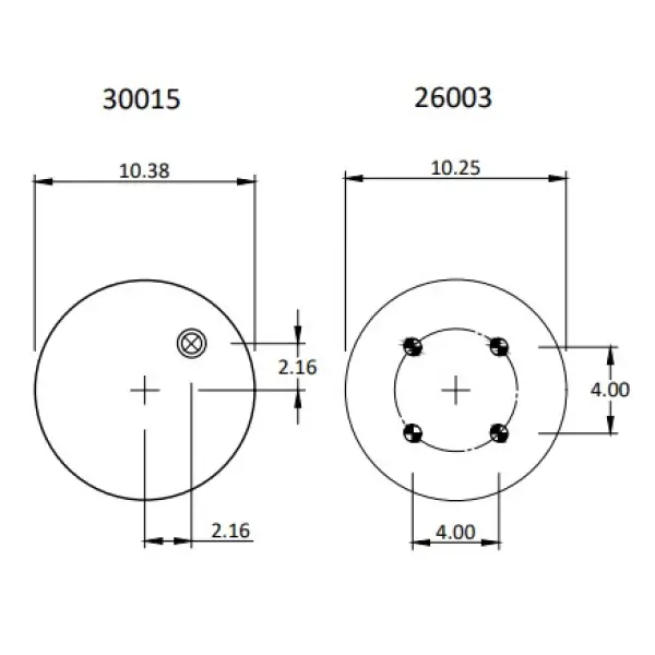 Trailer Air Spring Replaces 1R13-081, W01-358-9580, S-20127