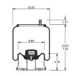 Trailer Air Spring Replaces 1R13-081, W01-358-9580, S-20127