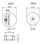 Air Spring for Kenworth Replaces K-303-22, 1R11-221, W01-544-9622