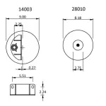 Air Spring for Kenworth Replaces K-303-23, K-303-25, 1R11-222