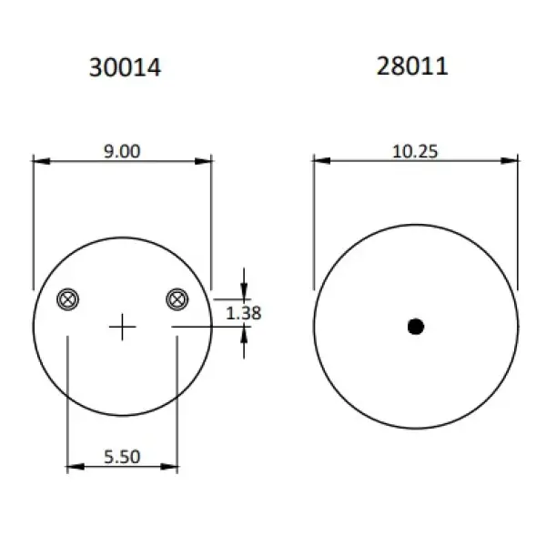 Trailer Air Spring Replaces S-23720, 1R11-292, W01-358-9626