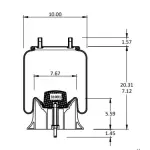 Trailer Air Spring Replaces S-23720, 1R11-292, W01-358-9626