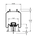 Trailer Air Spring Replaces S-23721, W01-358-9644, 64693
