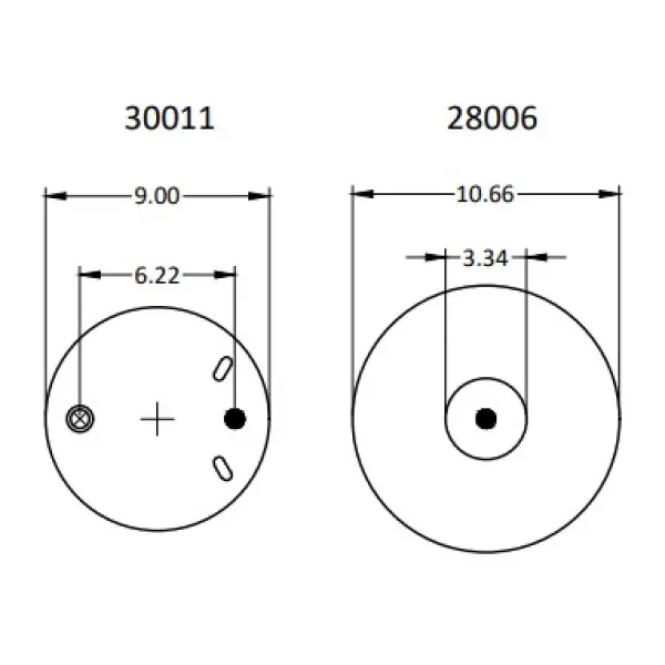 Air Spring for Freightliner Replaces 1R12-1072, W01-358-9780