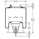 Air Spring for Freightliner Replaces 1R12-1072, W01-358-9780