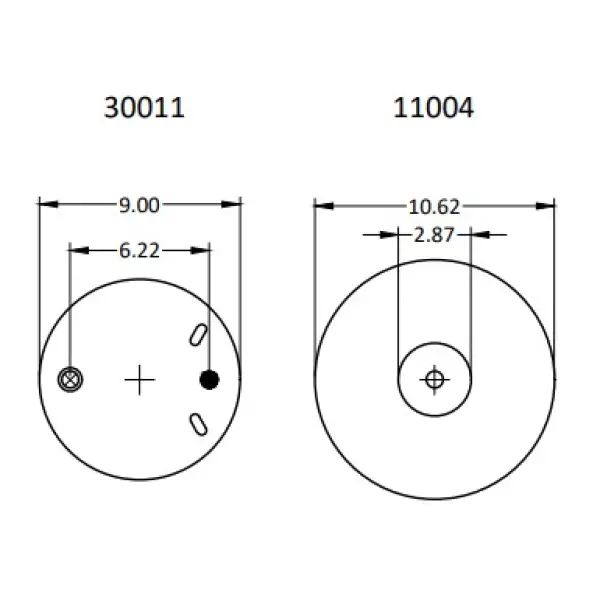 Air Spring for Freightliner Trucks Replaces 8536, 16-17575-000