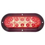 TR56117 6\" Three Functions LED Red Oval Tail Light