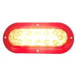 TR56117 6\" Three Functions LED Red Oval Tail Light