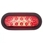 TR56118 6\" Three Functions LED Red Oval Tail Light